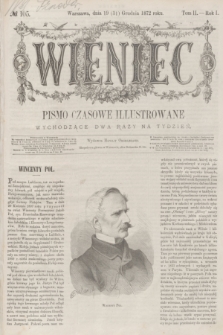 Wieniec : pismo czasowe illustrowane. R.1, T.2, № 105 (31 grudnia 1872)