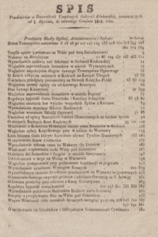 Dzjennik Urzędowy Gubernii Krakowskiej. Spis przedmiotów w Dziennikach Urzędowych Gubernii Krakowskiej umieszczonych od 1. stycznia, do ostatniego grudnia 1841 roku