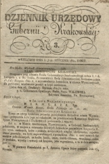 Dzjennik Urzędowy Gubernii Krakowskiej. 1841, No 3 (17 stycznia) + dod.