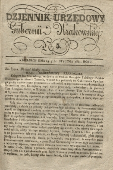Dzjennik Urzędowy Gubernii Krakowskiej. 1841, No 5 (3 stycznia) + dod.