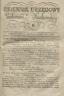 Dzjennik Urzędowy Gubernii Krakowskiej. 1841, No 6 (7 lutego) + dod.