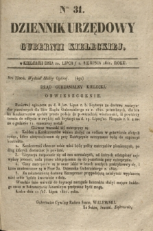 Dziennik Urzędowy Gubernii Kieleckiej. 1841, Nro 31 (1 sierpnia) + dod.