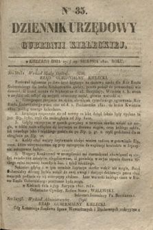 Dziennik Urzędowy Gubernii Kieleckiej. 1841, Nro 35 (29 sierpnia) + dod. + wkładka