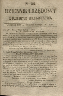 Dziennik Urzędowy Gubernii Kieleckiej. 1841, Nro 36 (5 września) + dod.