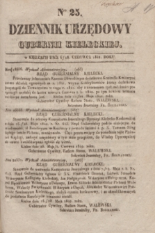 Dziennik Urzędowy Gubernii Kieleckiej. 1842, Nro 25 (18 czerwca) + dod.