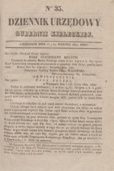 Dziennik Urzędowy Gubernii Kieleckiej. 1842, Nro 35 (27 sierpnia) + dod.