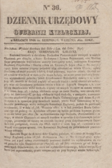 Dziennik Urzędowy Gubernii Kieleckiej. 1842, Nro 36 (3 września) + dod.