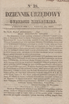 Dziennik Urzędowy Gubernii Kieleckiej. 1842, Nro 38 (17 września) + dod.