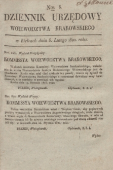Dziennik Urzędowy Woiewodztwa Krakowskiego. 1820, [kwartał I], Nro. 6 (6 lutego) + dod.
