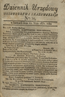 Dziennik Urzędowy Woiewodztwa Krakowskiego. 1831, Nro. 39 (22 maia)