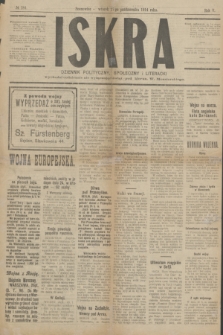 Iskra : dziennik polityczny, społeczny i literacki. R.5, № 284 (27 października 1914)