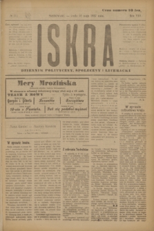 Iskra : dziennik polityczny, społeczny i literacki. R.8, № 111 (16 maja 1917)