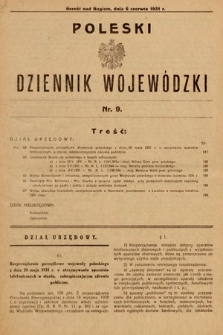 Poleski Dziennik Wojewódzki. 1931, nr 9