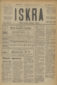 Iskra : dziennik polityczny, społeczny i literacki. R.10, № 76 (3 kwietnia 1919)