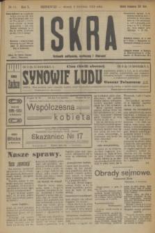 Iskra : dziennik polityczny, społeczny i literacki. R.10, № 80 (8 kwietnia 1919)