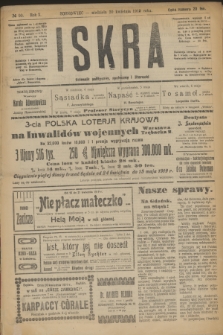 Iskra : dziennik polityczny, społeczny i literacki. R.10, № 90 (20 kwietnia 1919) + dod.