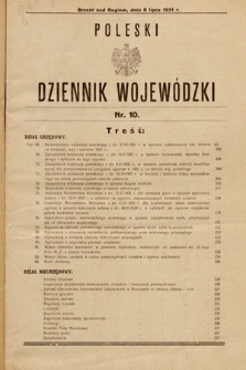 Poleski Dziennik Wojewódzki. 1931, nr 10