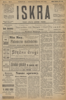 Iskra : dziennik polityczny, społeczny i literacki. R.10, № 95 (27 kwietnia 1919)