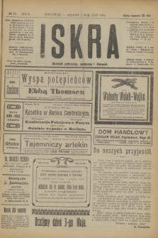 Iskra : dziennik polityczny, społeczny i literacki. R.10, № 98 (1 maja 1919)