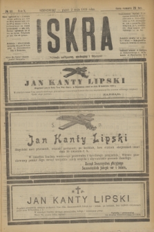Iskra : dziennik polityczny, społeczny i literacki. R.10, № 99 (2 maja 1919)