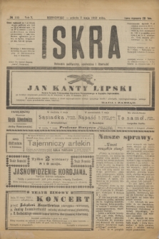 Iskra : dziennik polityczny, społeczny i literacki. R.10, № 100 (3 maja 1919)