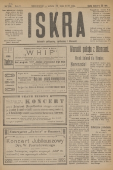 Iskra : dziennik polityczny, społeczny i literacki. R.10, № 104 (10 maja 1919)