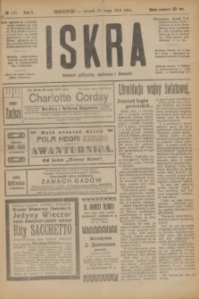 Iskra : dziennik polityczny, społeczny i literacki. R.10, № 110 (19 maja 1919)