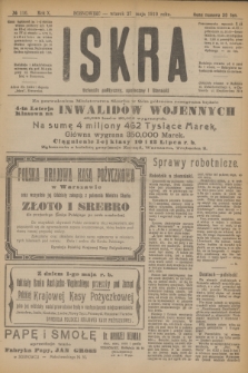 Iskra : dziennik polityczny, społeczny i literacki. R.10, № 116 (27 maja 1919)