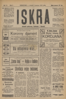 Iskra : dziennik polityczny, społeczny i literacki. R.10, № 121 (3 czerwca 1919)