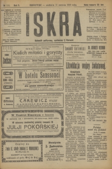 Iskra : dziennik polityczny, społeczny i literacki. R.10, № 131 (15 czerwca 1919)