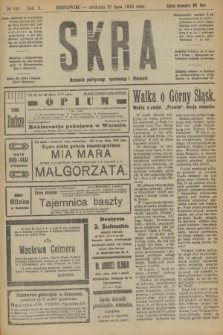 Skra : dziennik polityczny, społeczny i literacki. R.10, № 156 (27 lipca 1919)