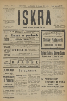Iskra : dziennik polityczny, społeczny i literacki. R.10, № 175 (18 sierpnia 1919)