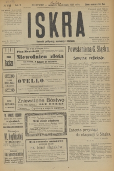 Iskra : dziennik polityczny, społeczny i literacki. R.10, № 179 (22 sierpnia 1919)