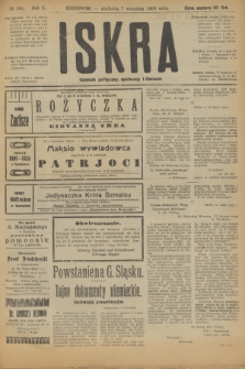 Iskra : dziennik polityczny, społeczny i literacki. R.10, № 194 (7 września 1919)