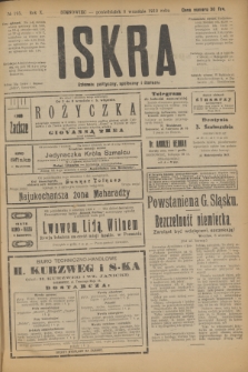 Iskra : dziennik polityczny, społeczny i literacki. R.10, № 195 (8 września 1919)