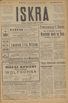 Iskra : dziennik polityczny, społeczny i literacki. R.10, № 197 (10 września 1919)