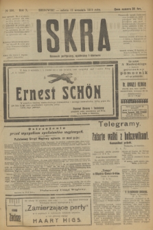 Iskra : dziennik polityczny, społeczny i literacki. R.10, № 200 (13 września 1919)