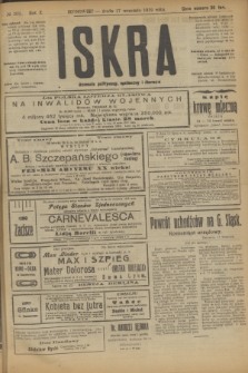 Iskra : dziennik polityczny, społeczny i literacki. R.10, № 203 (17 września 1919)