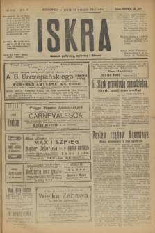 Iskra : dziennik polityczny, społeczny i literacki. R.10, № 205 (19 września 1919)