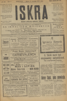 Iskra : dziennik polityczny, społeczny i literacki. R.10, № 206 (20 września 1919)