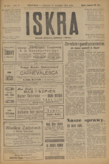 Iskra : dziennik polityczny, społeczny i literacki. R.10, № 207 (21 września 1919)