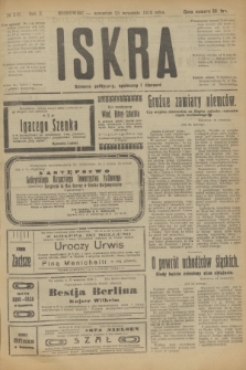 Iskra : dziennik polityczny, społeczny i literacki. R.10, № 210 (25 września 1919)