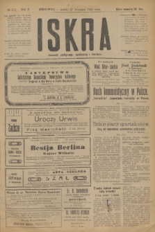 Iskra : dziennik polityczny, społeczny i literacki. R.10, № 212 (27 września 1919)
