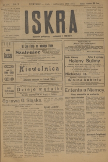 Iskra : dziennik polityczny, społeczny i literacki. R.10, № 216 (1 października 1919)