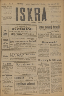 Iskra : dziennik polityczny, społeczny i literacki. R.10, № 224 (9 października 1919)