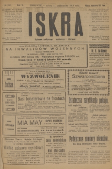 Iskra : dziennik polityczny, społeczny i literacki. R.10, № 226 (11 października 1919)