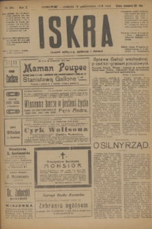 Iskra : dziennik polityczny, społeczny i literacki. R.10, № 234 (19 października 1919)