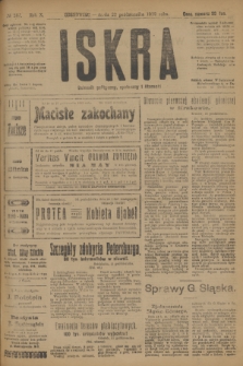 Iskra : dziennik polityczny, społeczny i literacki. R.10, № 237 (22 października 1919)