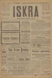 Iskra : dziennik polityczny, społeczny i literacki. R.10, № 244 (30 października 1919)