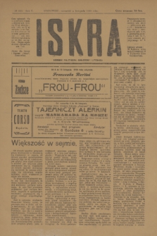 Iskra : dziennik polityczny, społeczny i literacki. R.10, № 250 (6 listopada 1919)